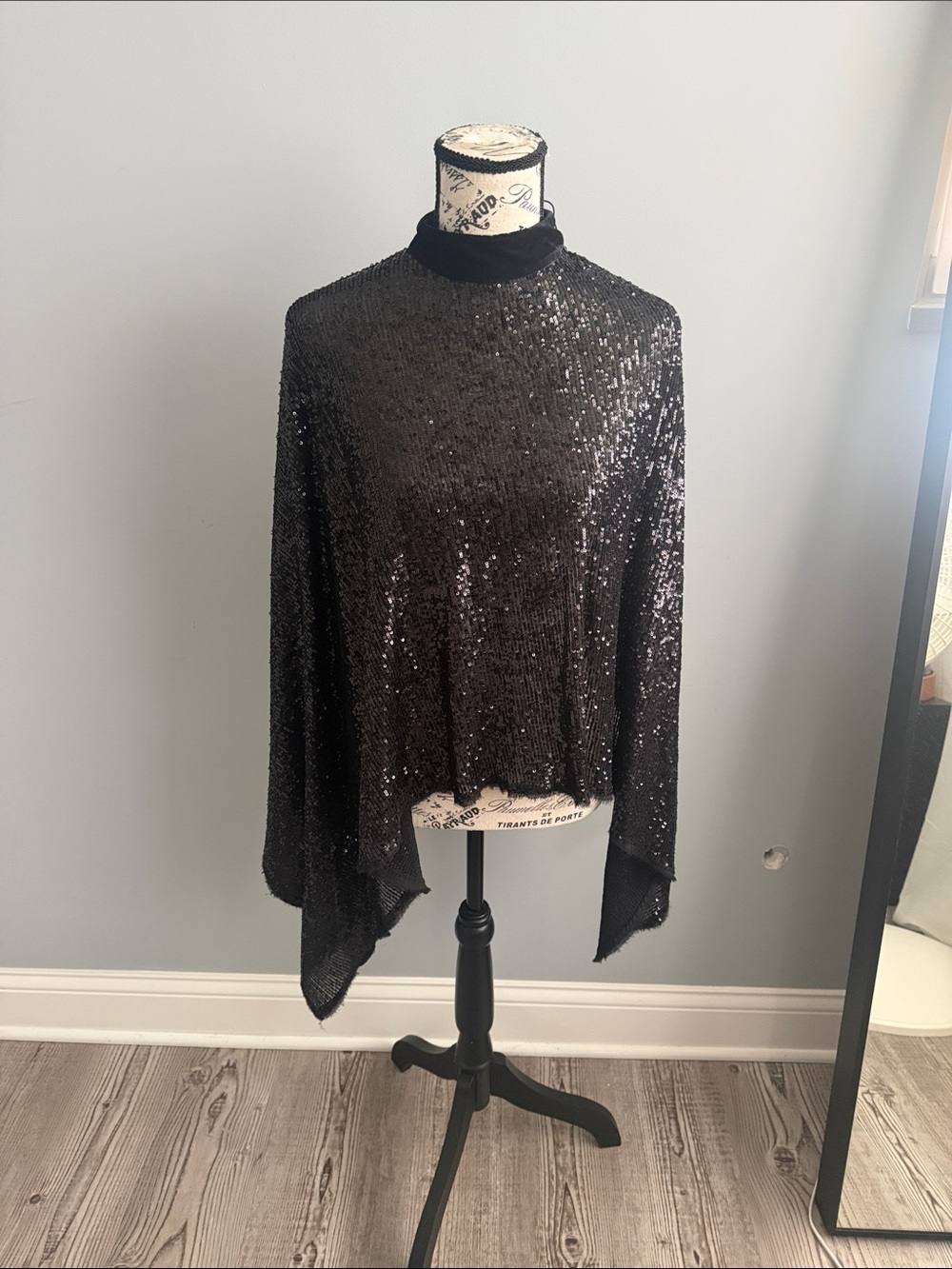 Zara Black Sequin shirt